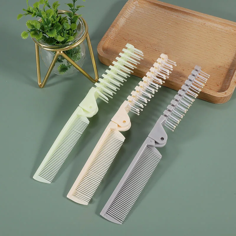 Travel Hotel Disposable Foldable Comb Custom Portable Small Folding Pocket Hair Comb with Logo