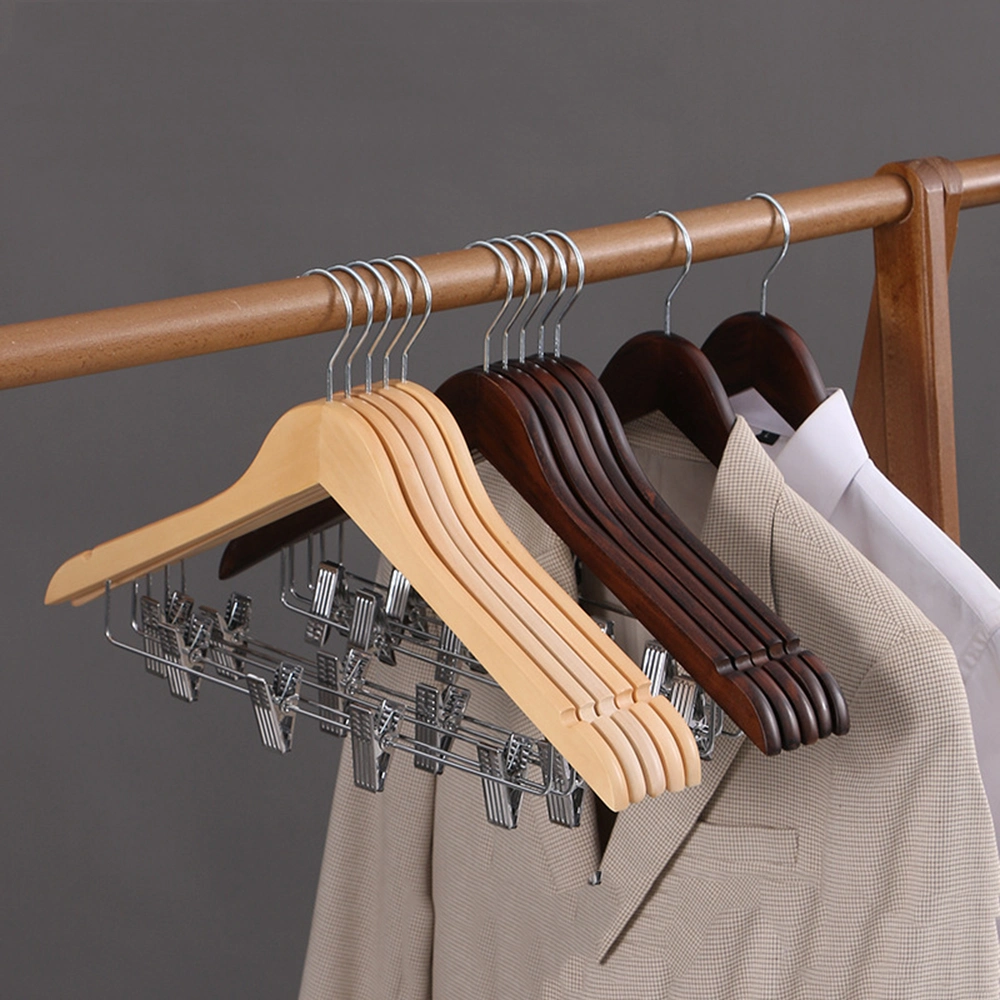 High-Quality Hotel Hangers of Solid Wood, Offer Custom Service