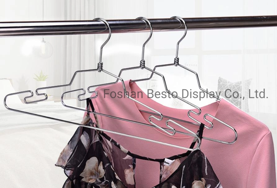 Customized Metal Clothes Hanger Made of Metal or Stainless for Retail Display Clothing Stores, Designers, Shops, Department Stores and Hotels.