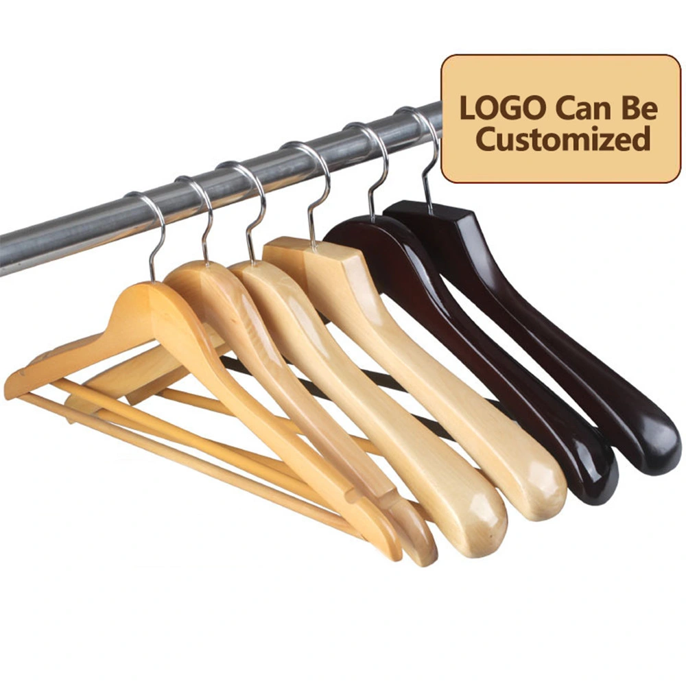 High-Quality Hotel Hangers of Solid Wood, Offer Custom Service