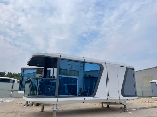 Komplett möblierter vorgefertigter Versandcontainer vorgefertigte Raumkapsel Tiny House Resort Hotel zum Verkauf